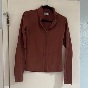 Rust full zip jacket